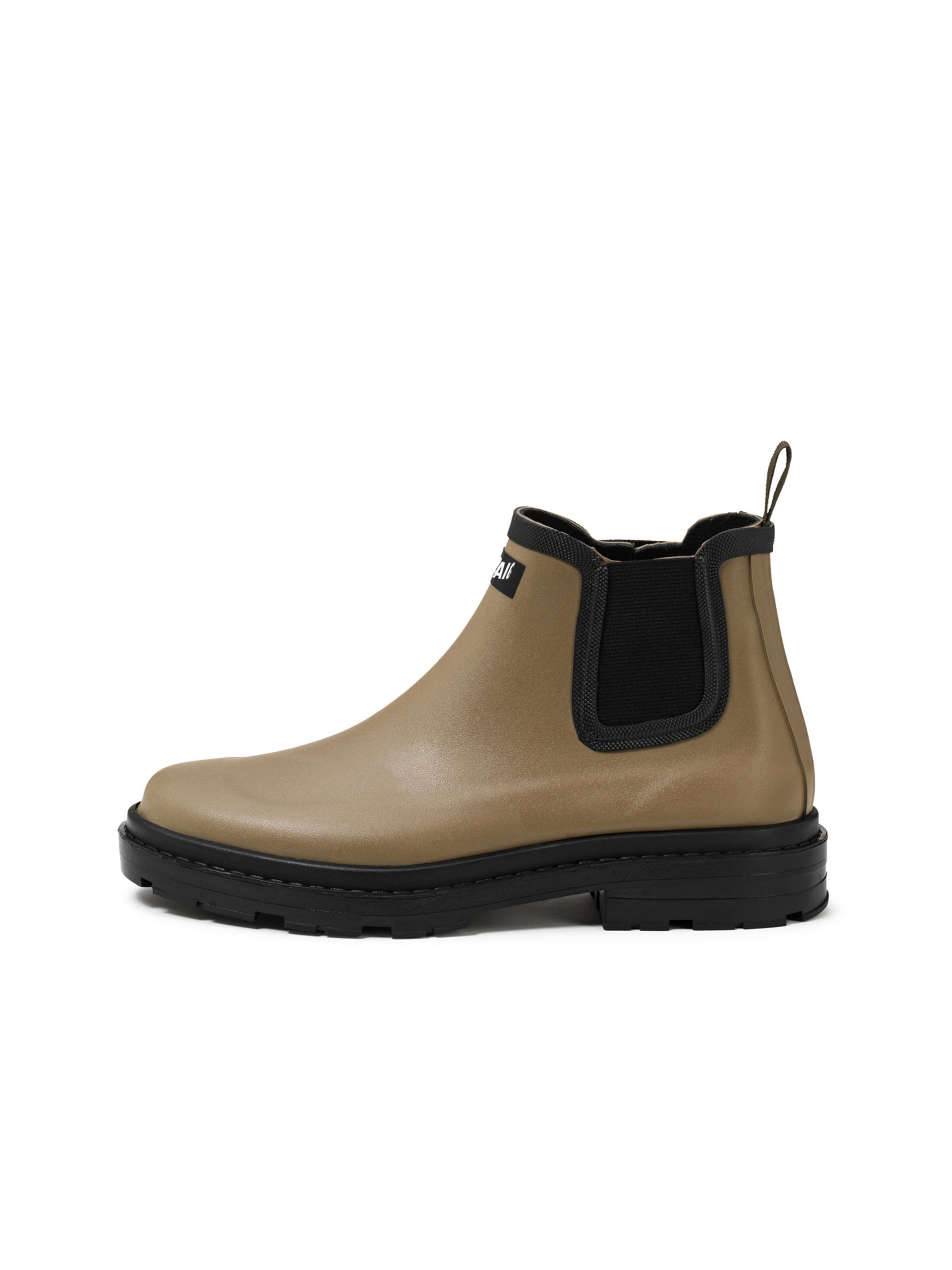 Bottes en caoutchouc AIGLE en marron : devant