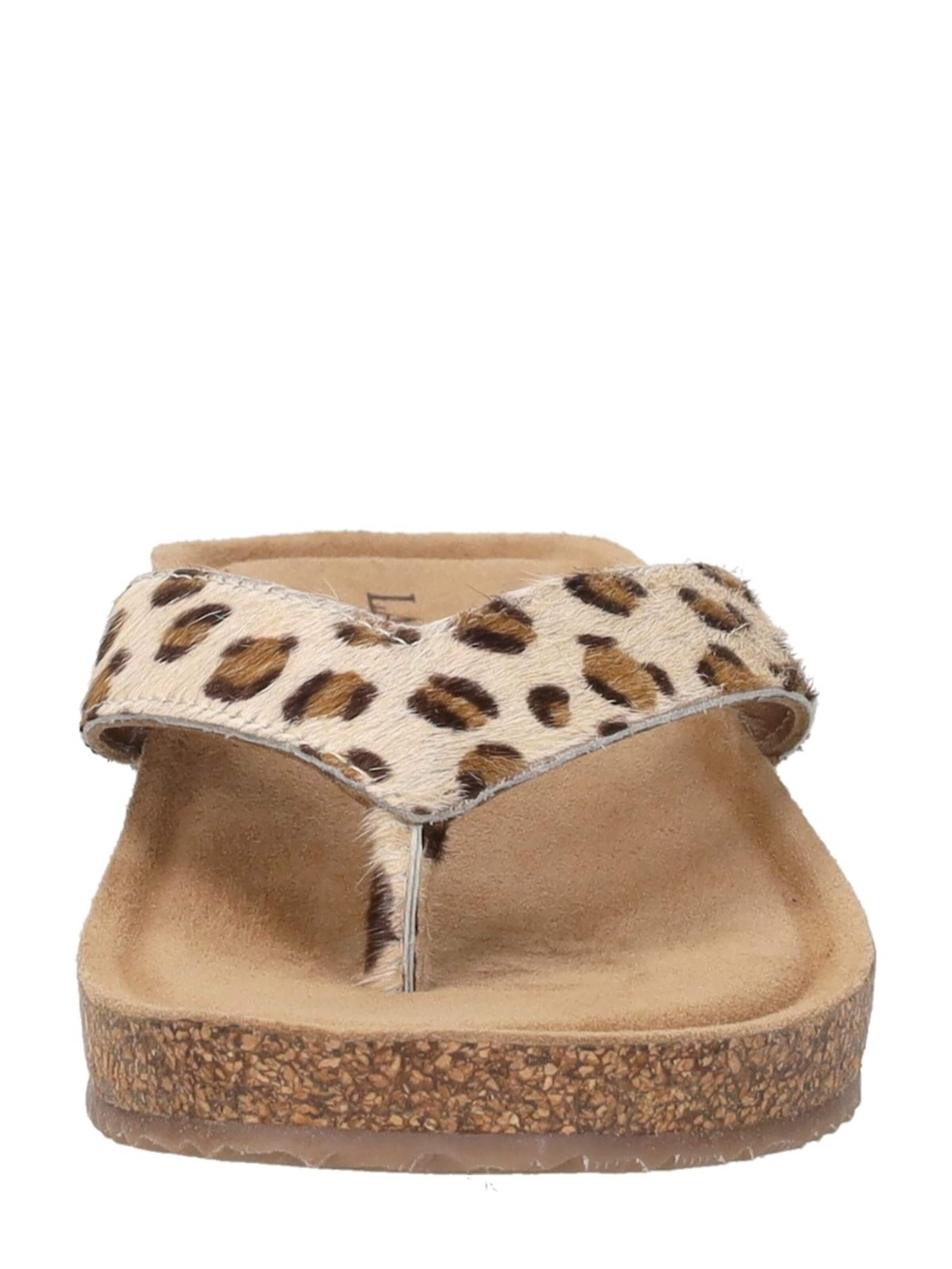 LAZAMANI Teenslipper 'Leia' in Bruin