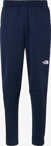 mėlyna THE NORTH FACE Siaurėjantis Laisvalaikio kelnės 'MOUNTAIN ATHLETICS 2.0': priekis