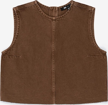 Dr. Denim Top 'Erin Top' in Braun: Vorderseite