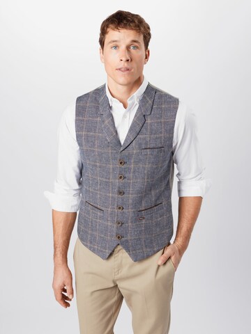 STOCKERPOINT Traditional Vest 'Harold' in Blue: front