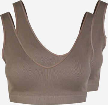 Soutien-gorge 'Symmi' PIECES en gris : devant