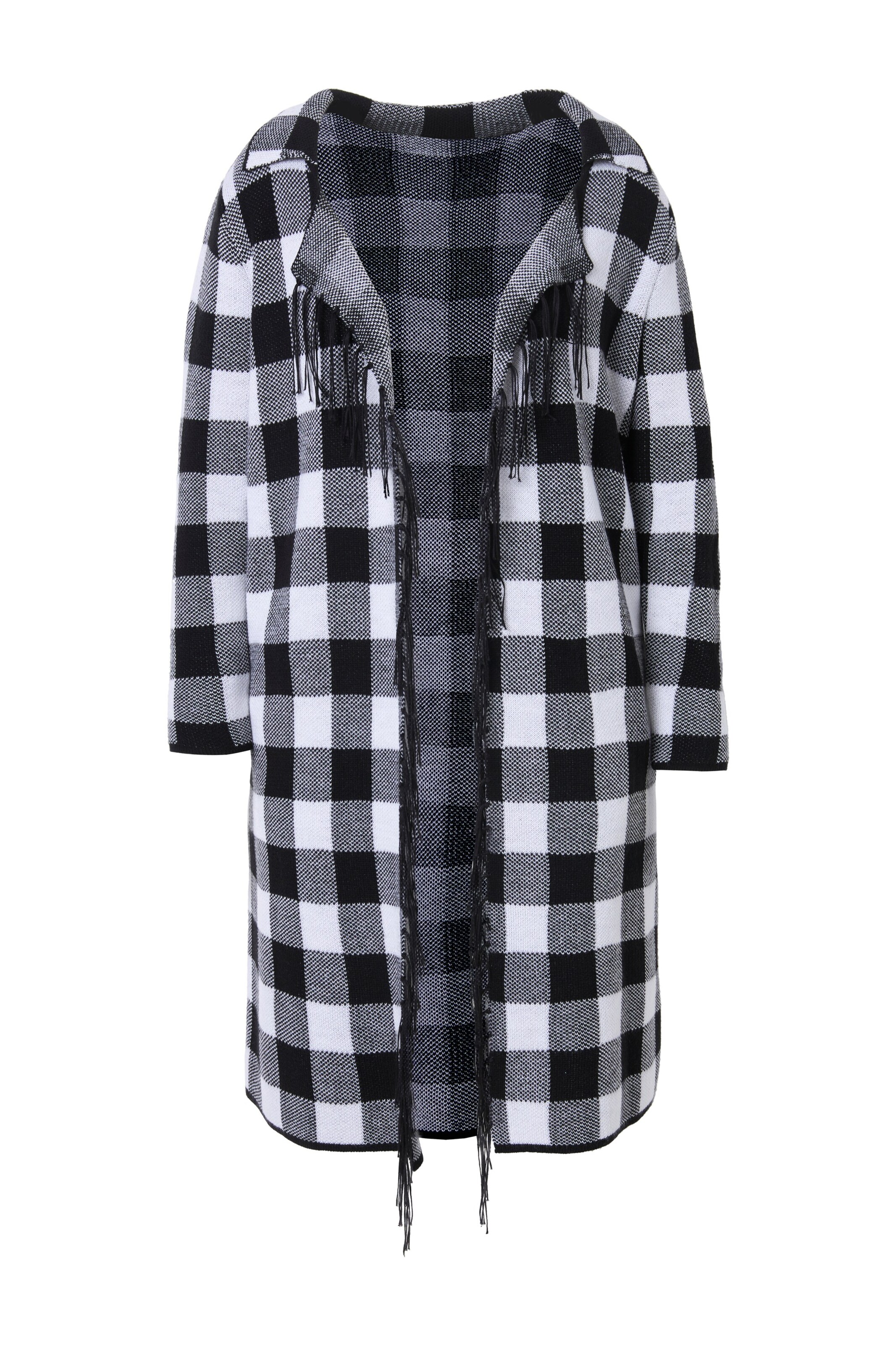 Angel of Style Strickjacke in schwarz / weiß, Produktansicht