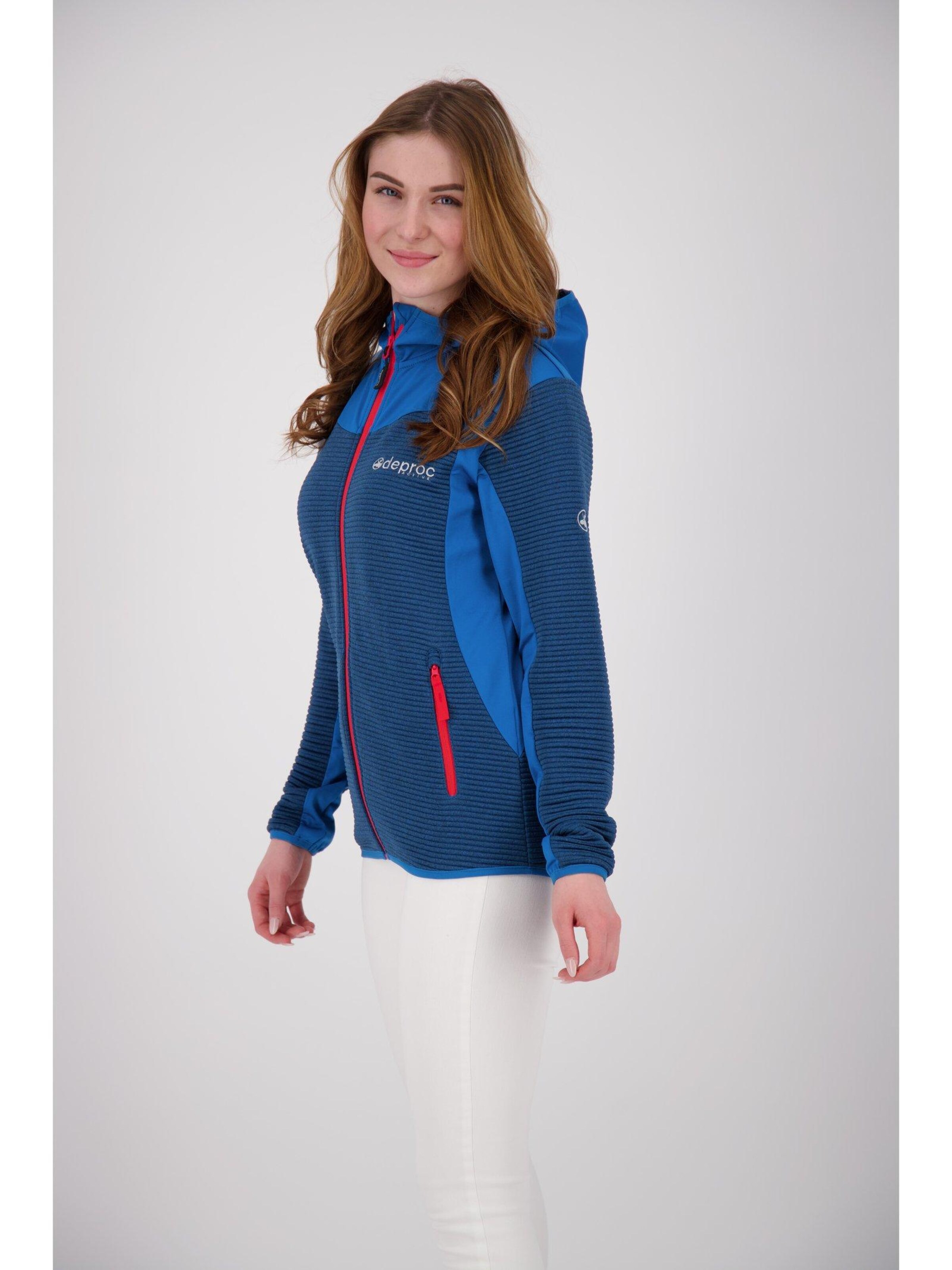deproc Fleecejacke 'ELM WMN'‌‌‌‌‌ in Blau