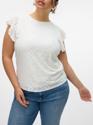 Vero Moda Curve - Camiseta 'VMCTASSA' en blanco