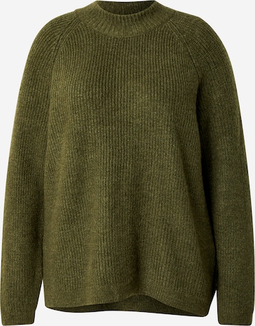 ONLY Carmakoma Свитер 'CARJADE' в Зеленый: спереди