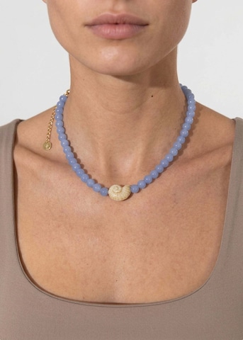PURELEI Ketting 'Blue Lagoon' in Goud: voorkant
