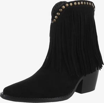 Ital-Design Cowboystiefel in Schwarz: Vorderseite