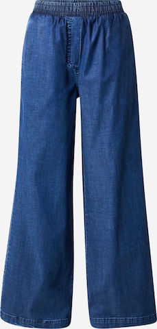 Wide leg Jeans de la Smith&Soul pe albastru: față