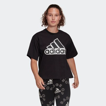 ADIDAS SPORTSWEAR - Camiseta funcional en negro: frente