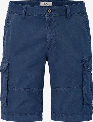 S4 Jackets Regular Cargo Pants in Blue: front