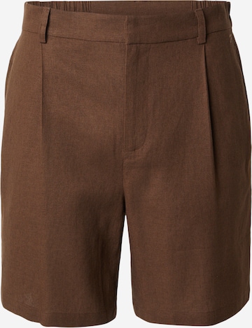 DAN FOX APPAREL Trousers 'Gerrit' in Brown: front