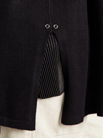 SAMOON Knit cardigan in Black