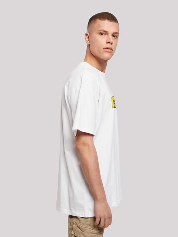F4NT4STIC T-Shirt 'DATASOFT Logo yellow Retro Gaming SEVENSQUARED' in Weiß