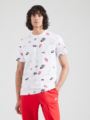 Nike Sportswear Shirt in White: front