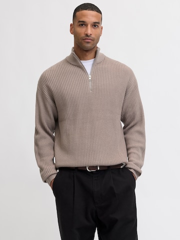 JACK & JONES Pullover 'JJKAITO' in Grau: Vorderseite