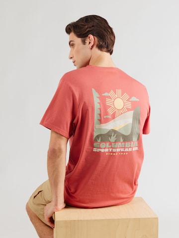 COLUMBIA Funkčné tričko 'CSC™' - Červená: predná strana