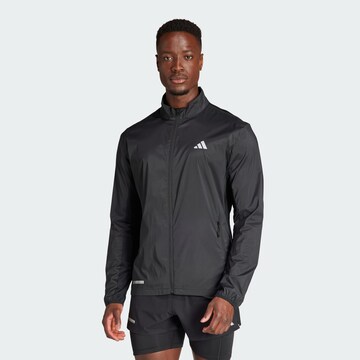 ADIDAS PERFORMANCE Athletic Jacket 'Ultimate' in Black: front