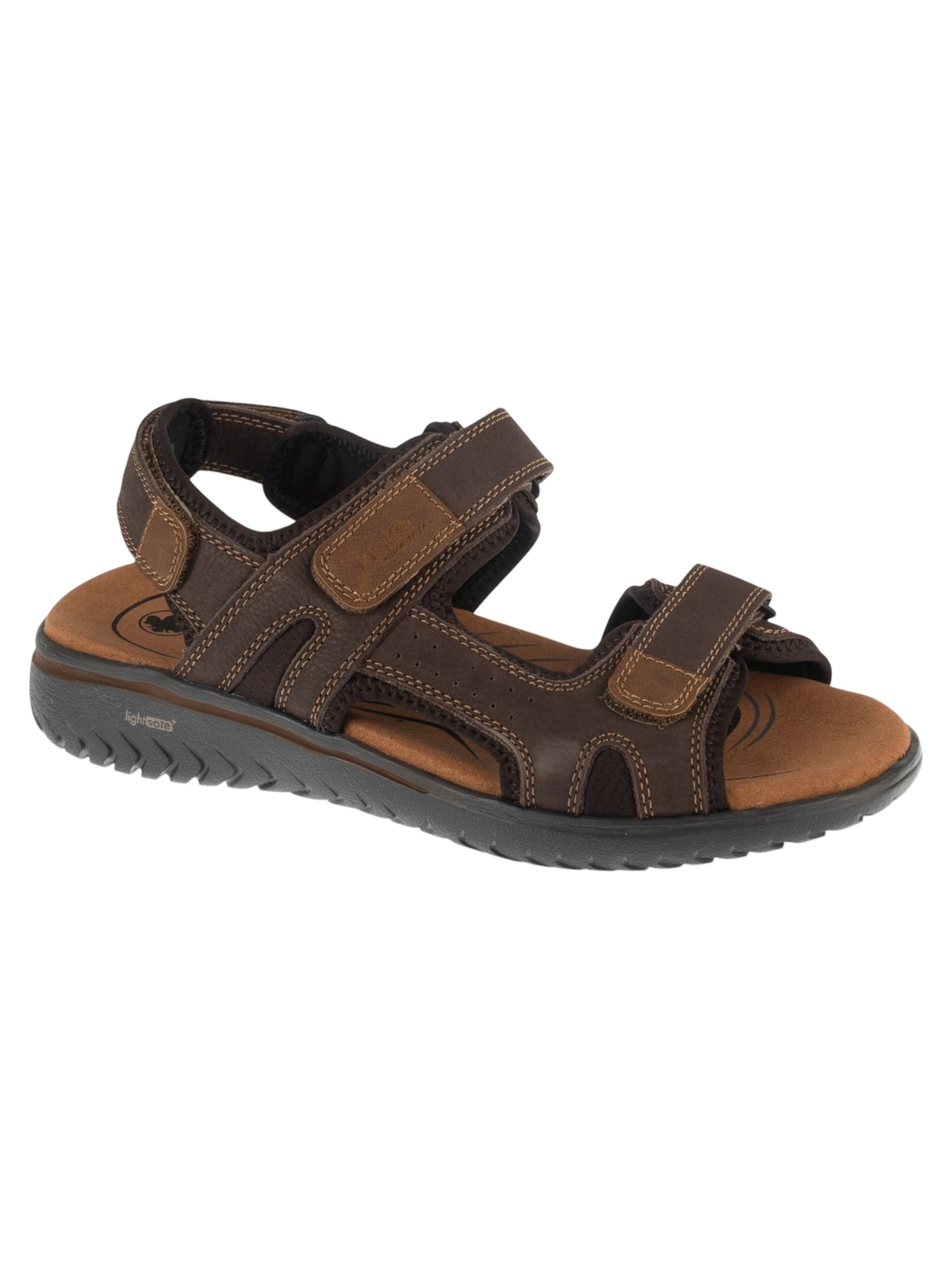 Rieker Hiking Sandals in Brown: front