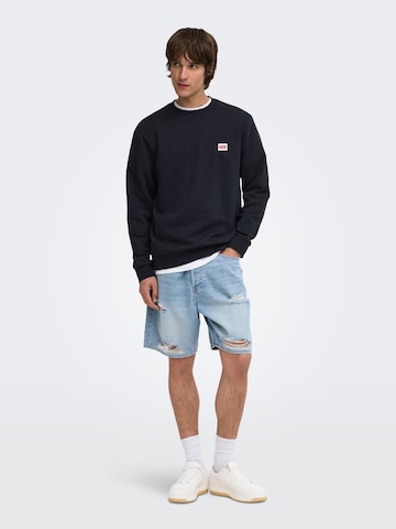 Felpa 'ONSCeres' di Only & Sons in blu