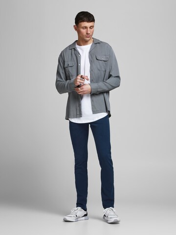 JACK & JONES Slimfit Kalhoty 'Glenn' – modrá