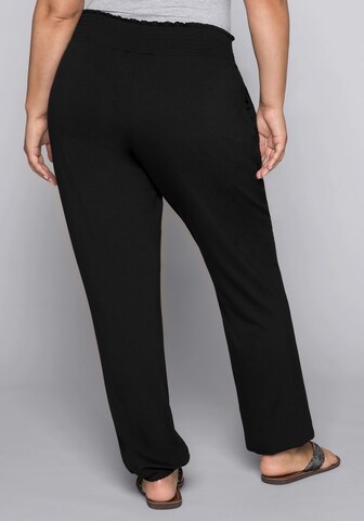 SHEEGO Loosefit Broek in Zwart