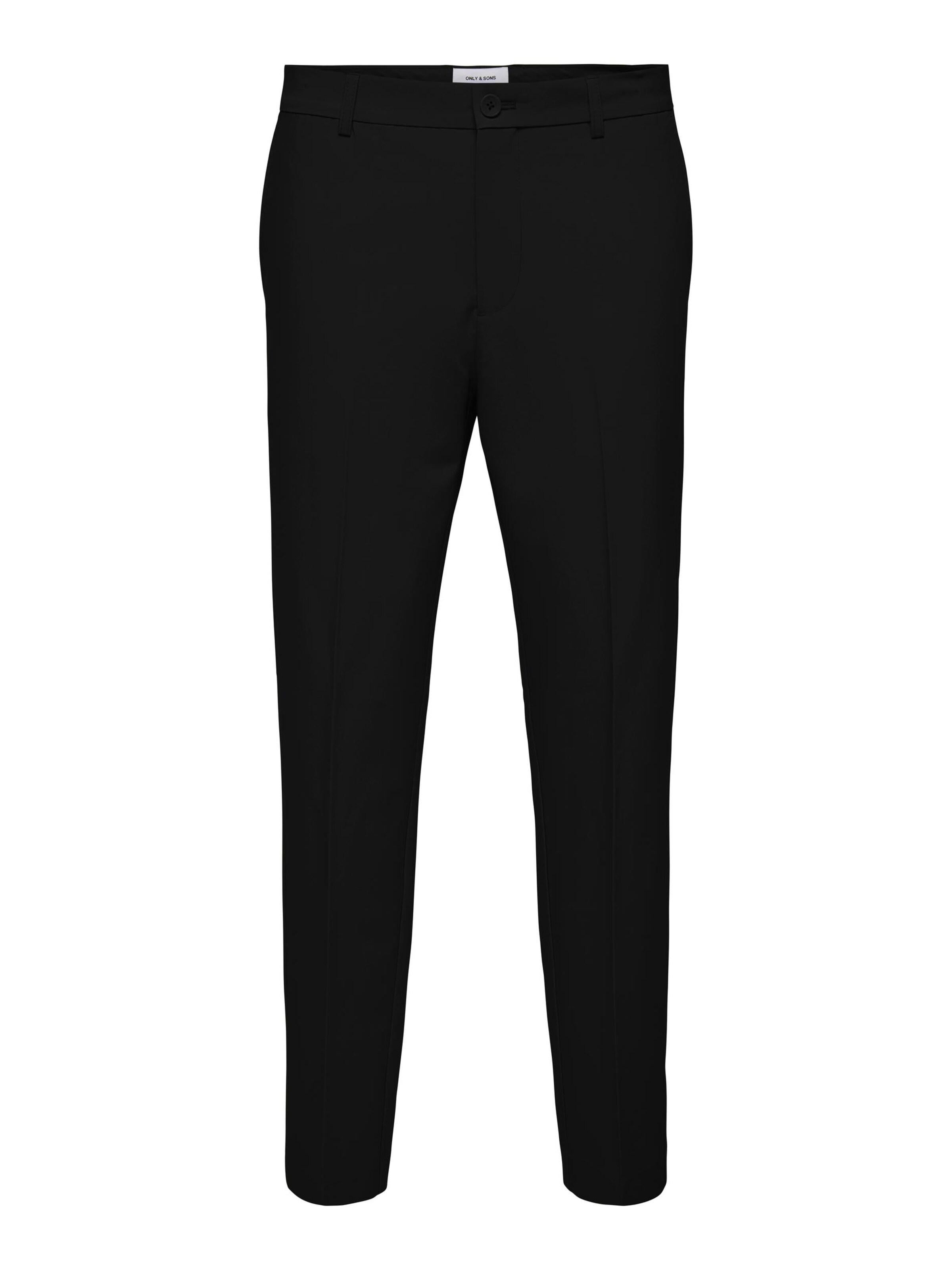 juoda Only & Sons Kelnės su kantu 'Eve': priekis