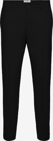 Only & Sons Regular Pleated Pants 'Eve' in Black: front