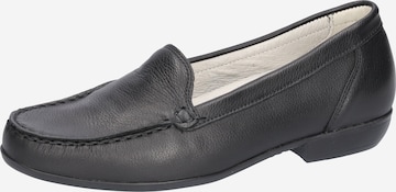 WALDLÄUFER Moccasins in Black: front