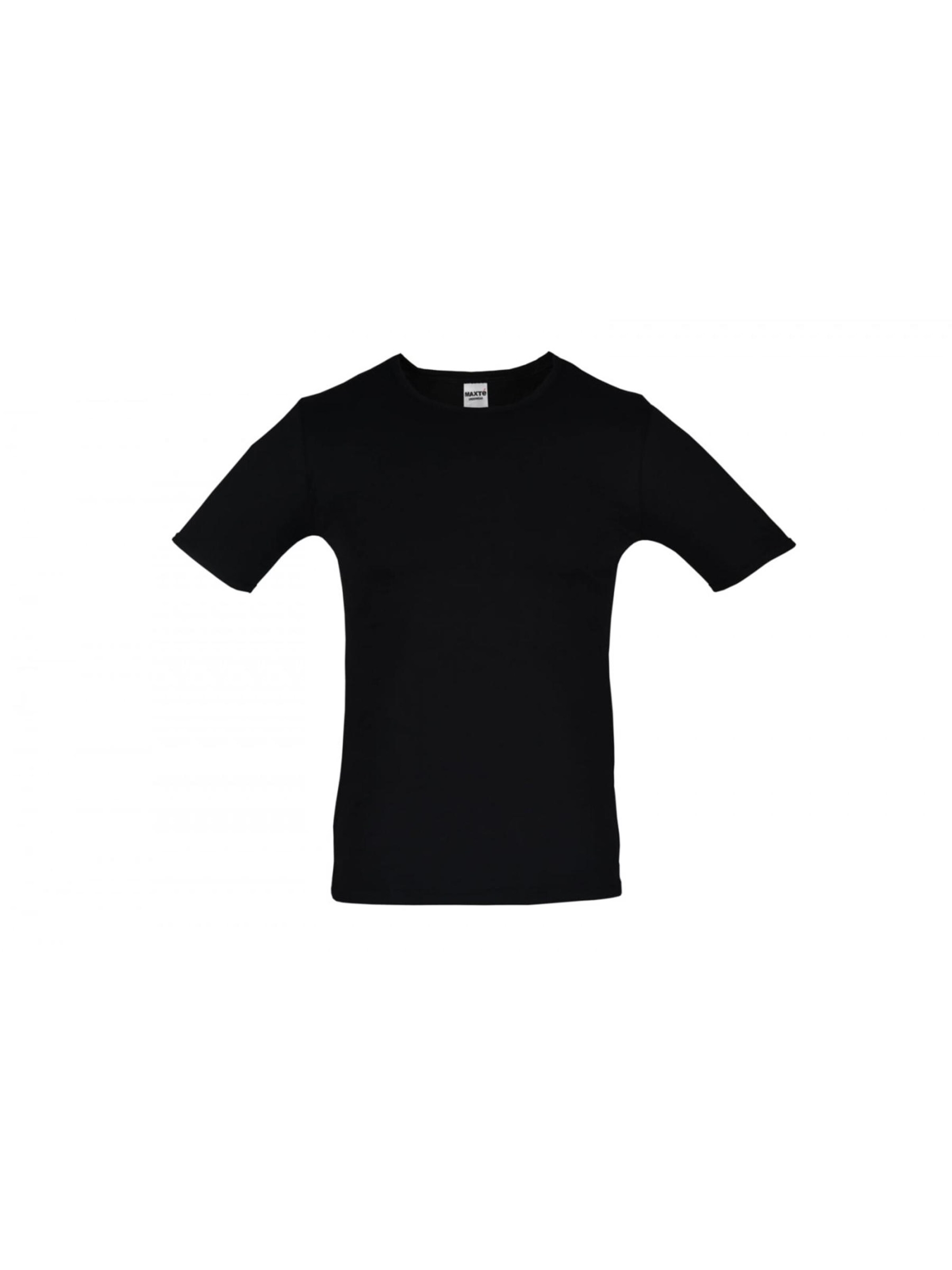 Maxte Undershirt 'BASIC MAX T-Shirt Men 5er Pack' in Black