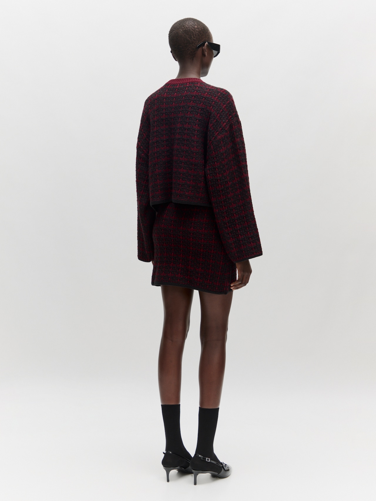 EDITED Produkte Pullover 'Joeline' dunkelrot