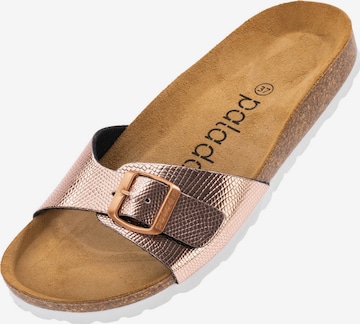 Palado - Zapatos abiertos 'Palado Malta Coralino' en oro: frente
