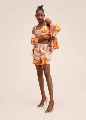 MANGO Regular Shorts 'Puc' in Orange