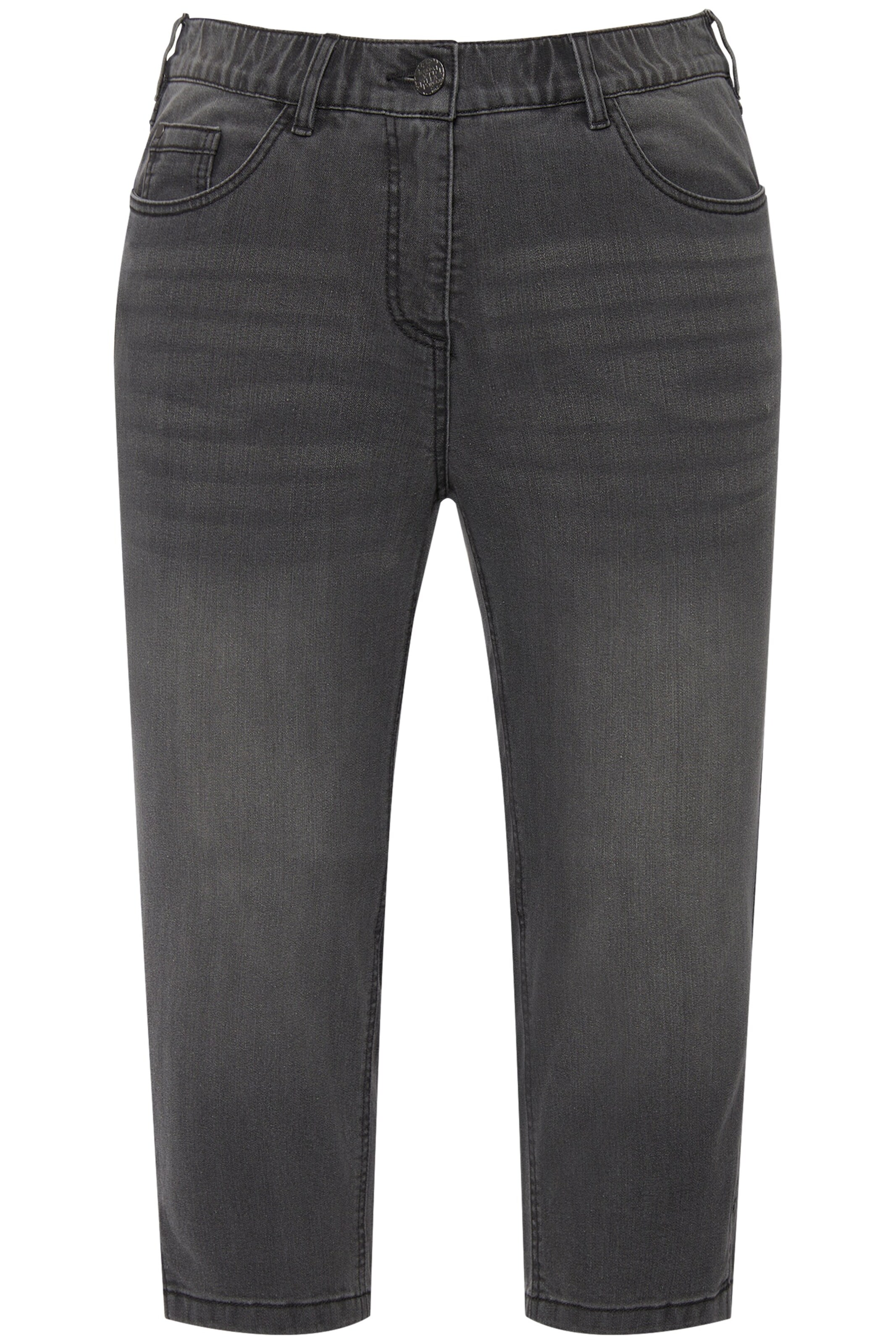 Ulla Popken Jeans 'Sarah' in Grijs: voorkant