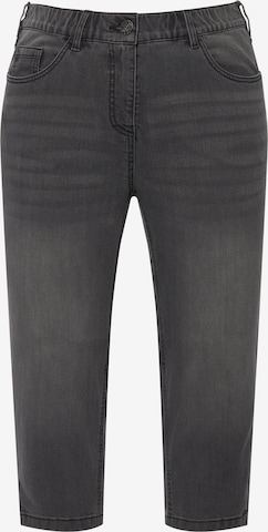 Ulla Popken Slimfit Jeans 'Sarah' in Grijs: voorkant