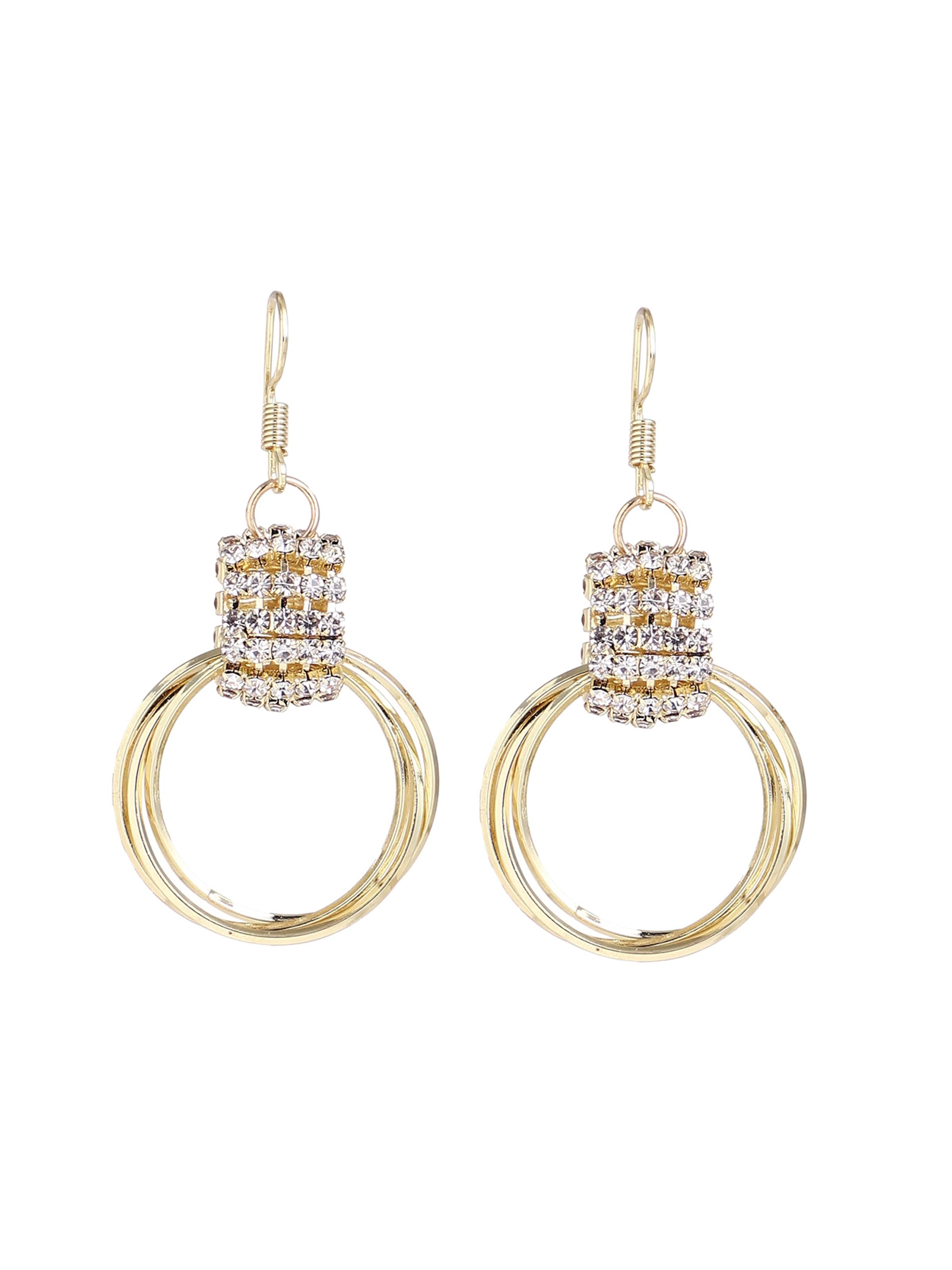 SOHI Kolczyki 'Carey' w kolorze złoty: przód