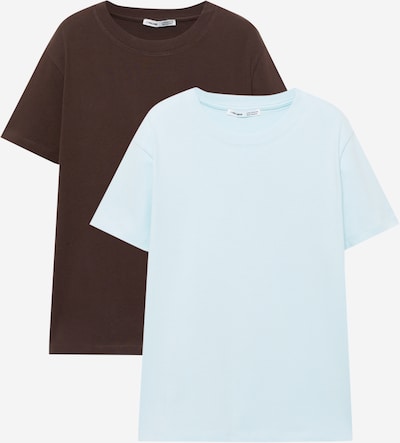 Pull&Bear Paita värissä vaaleansininen / suklaa, Tuotenäkymä