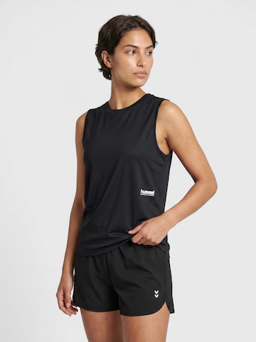 T-shirt fonctionnel Hummel en noir : devant