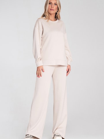 Sweat-shirt 'M1203' Figl en beige
