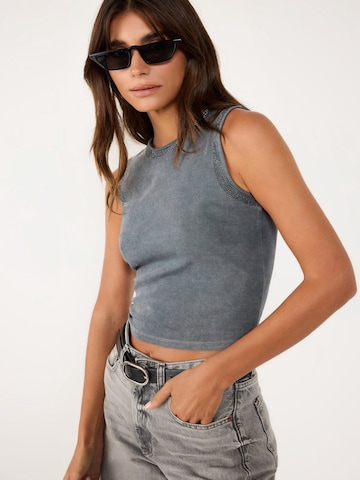 No Matter What Top in Grey