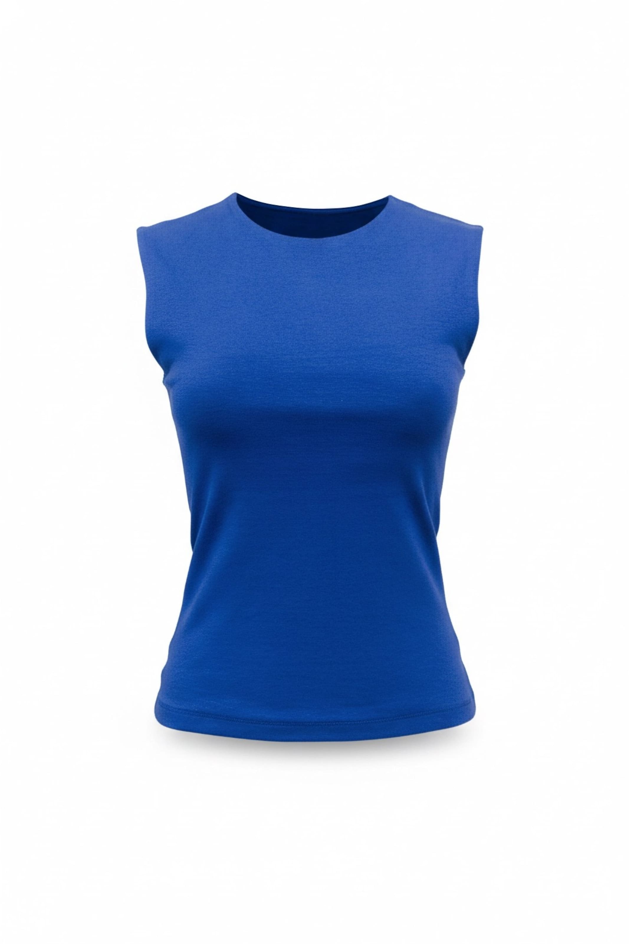 Alexa Dash Bluse in Blau: Vorderseite