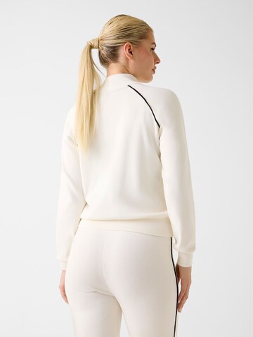 GUESS Zip-Up Hoodie in Beige