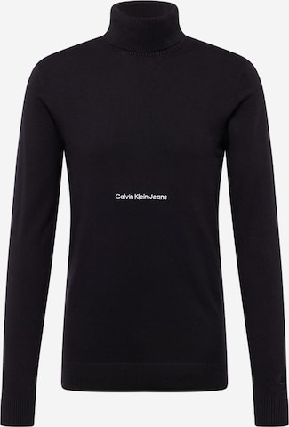 Calvin Klein Jeans Pullover in Schwarz: predná strana