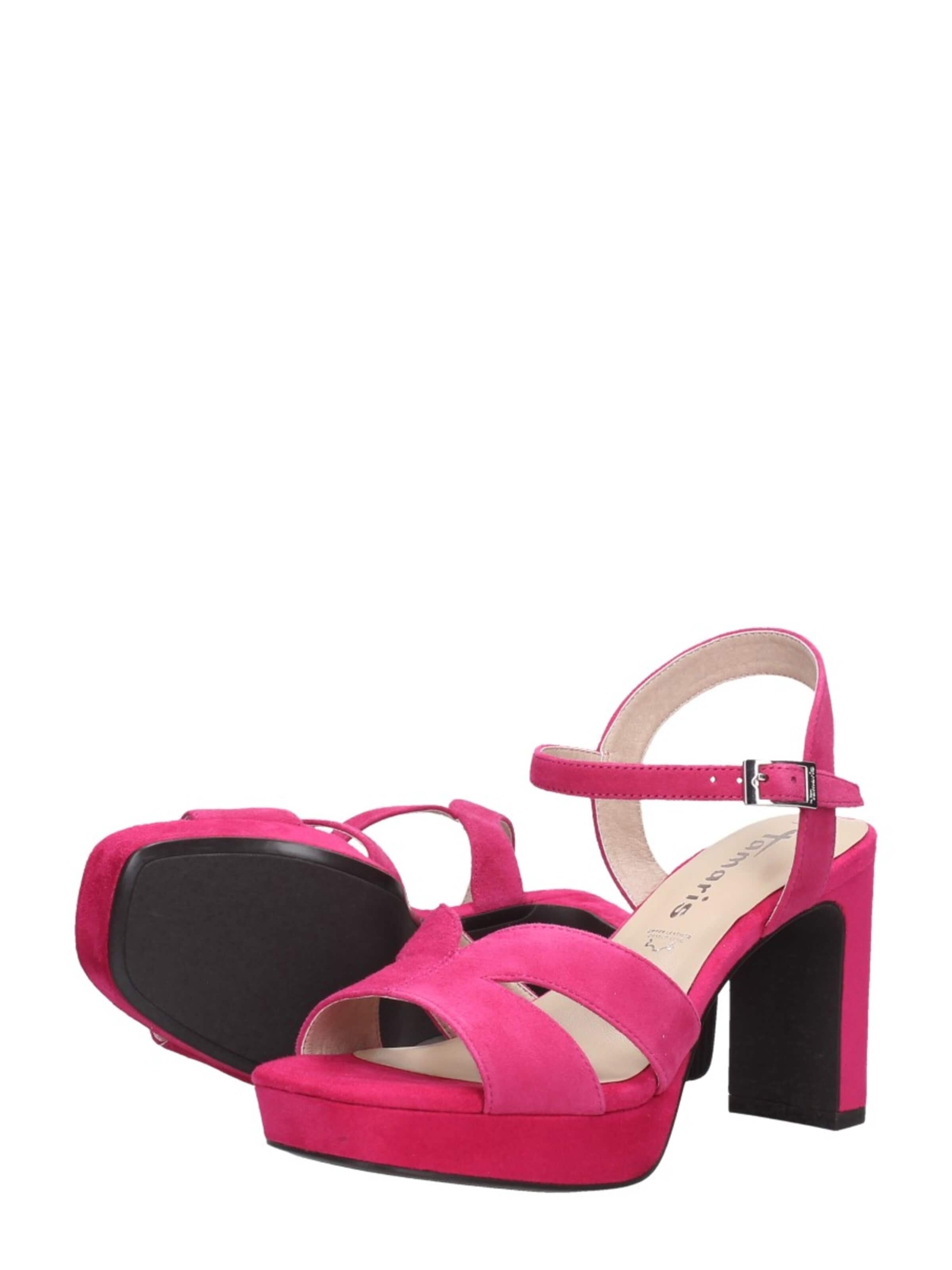 Tamaris Sandalen met riem 'Hak' in Roze