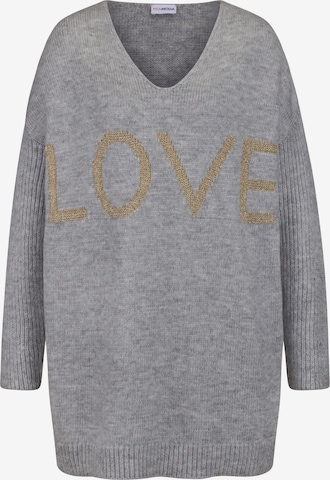 MIAMODA Sweater in Grey: front