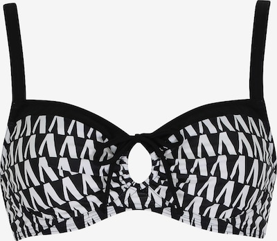 SUNFLAIR Bikinitop in 75/B in schwarz / weiß, Produktansicht