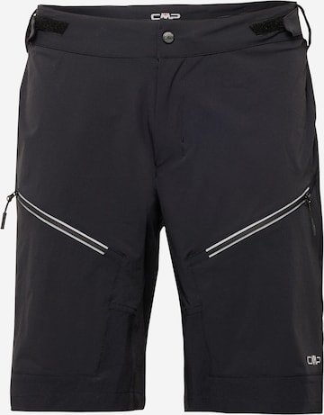 CMP Slim fit Workout Pants in Black: front