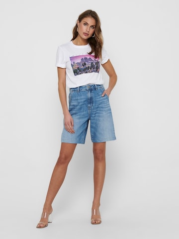 ONLY Regular Bandplooi jeans 'Verna' in Blauw