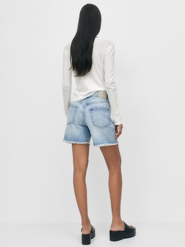 Regular Jeans de la Pull&Bear pe albastru