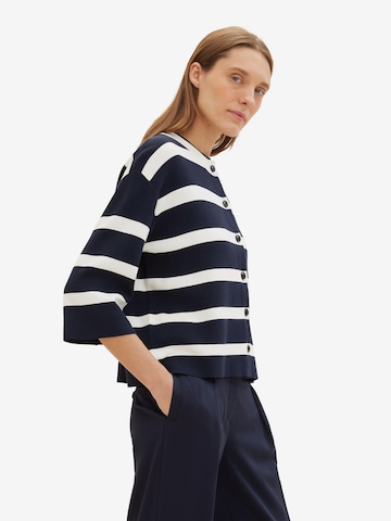 TOM TAILOR Knit cardigan in Blue: front